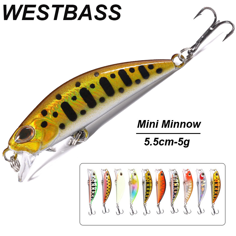 Fishing Lure Popper - WESTBASS 1PX микро-приманка в виде гольяна