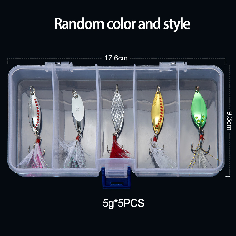 Fishing Lure Spinner - Металлическая блесна, рыболовная приманка, 5 г,