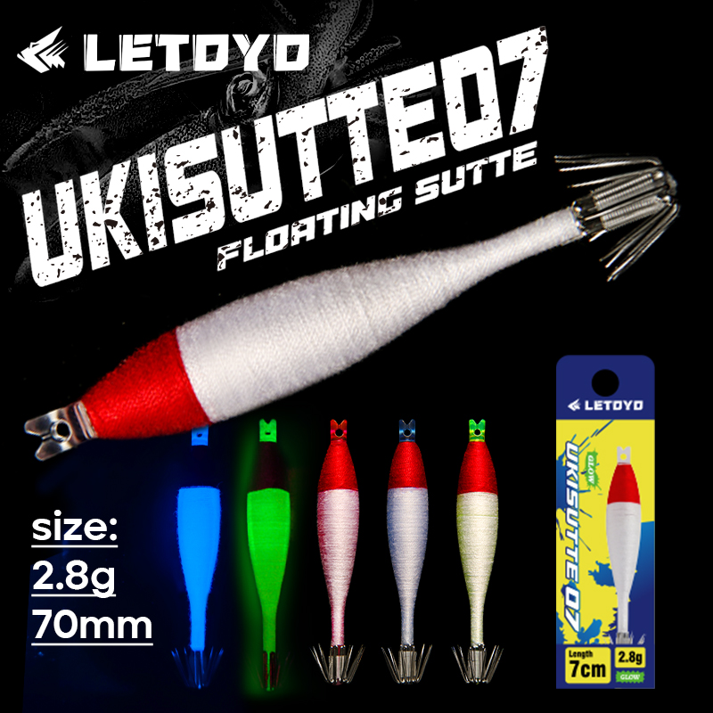 Fishing Lure Topwater - LETOYO светящийся УФ-хлопковый шелковый плавающий джиг
