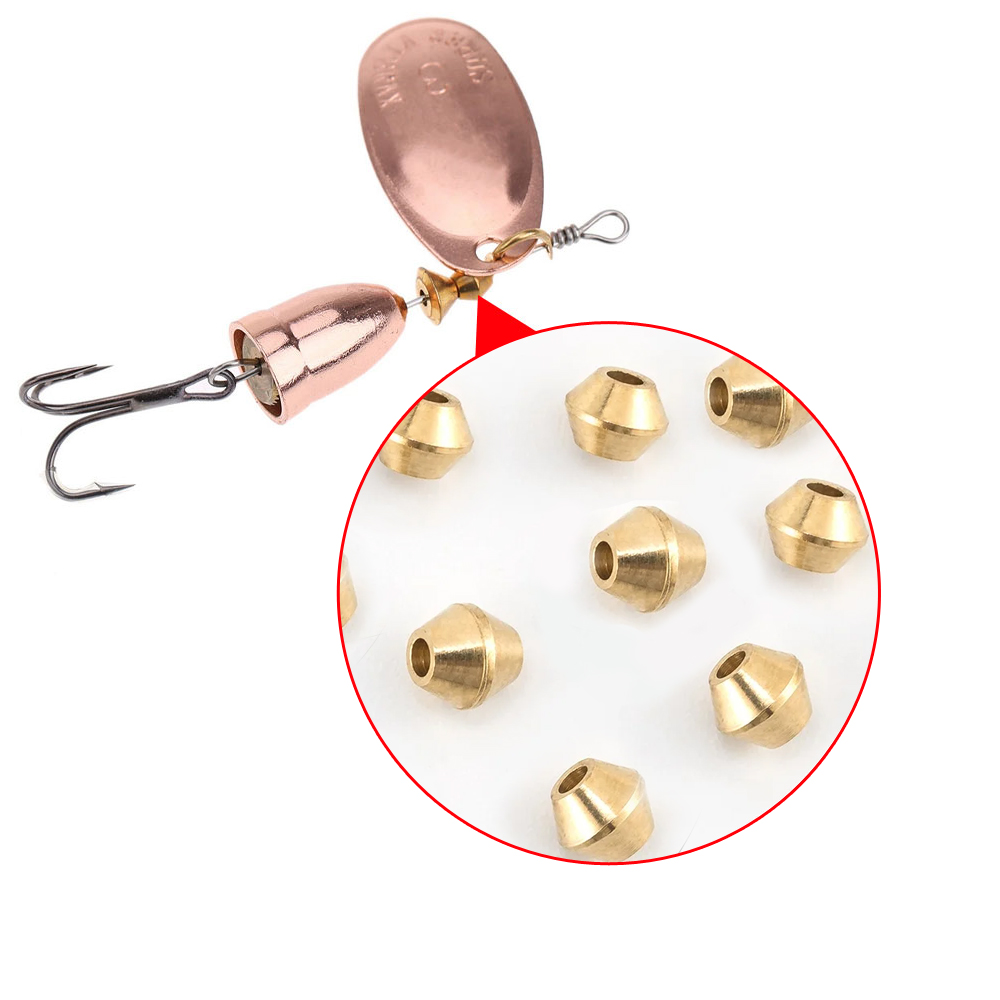 Fishing Lure Spinner - 40 шт., приманка «сделай сам», латунная