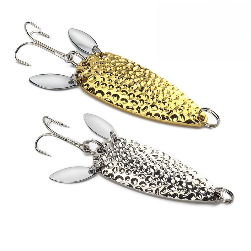 Fishing Lure Spoon - 1 шт., металлическая ложка, спиннербейт, двойная