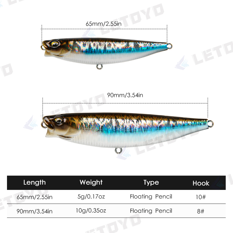 LETOYO 65 мм 5 г/90 мм 10 г, П – обзор и цена Fishing Lure Topwater