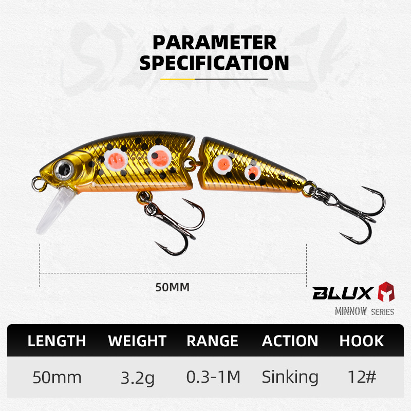 BLUX DR. Minnow Joint 50S Swim – обзор и цена Fishing Lure Popper