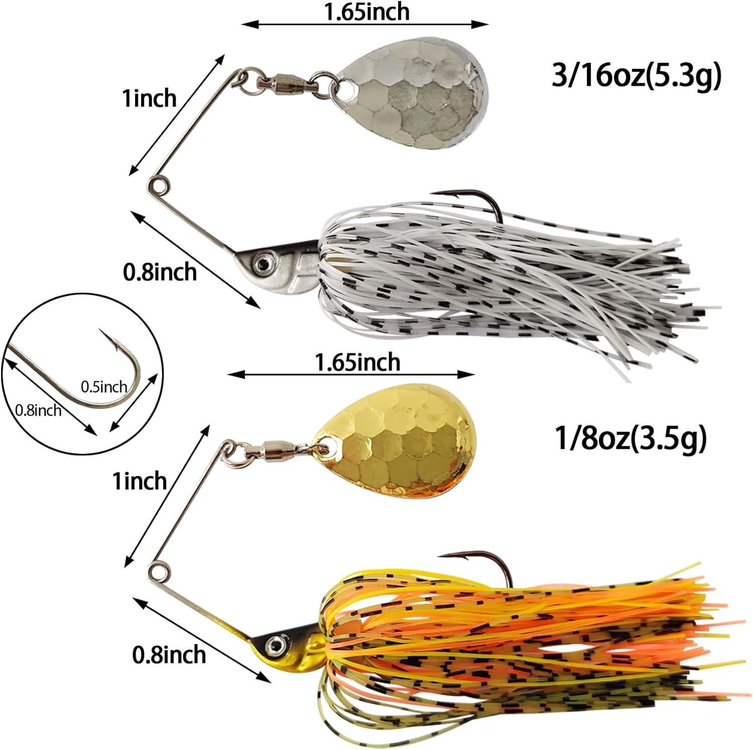Eupheng Spinner Bait Spoon Wir – обзор и цена Fishing Lure Buzzbait