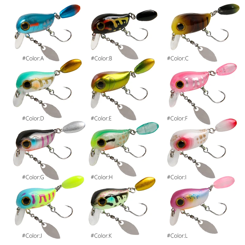Плавающие микрокренкбейтсы 30  – обзор и цена Fishing Lure Topwater