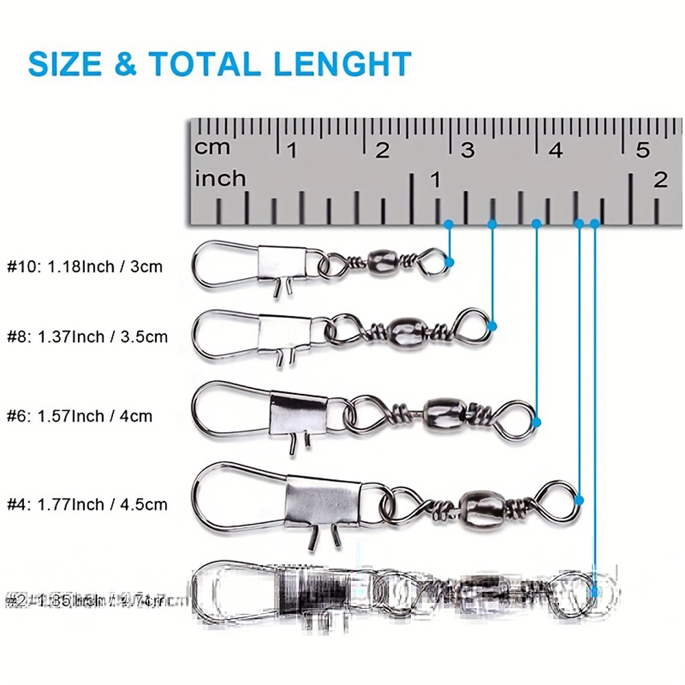 100 шт./лот 4 # 6 # 8 # 10 # 1 – обзор и цена Fishing Lure Accessories
