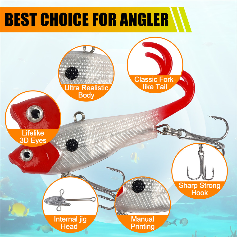 5 шт. предварительно оснащенны – обзор и цена Fishing Lure Swimbait