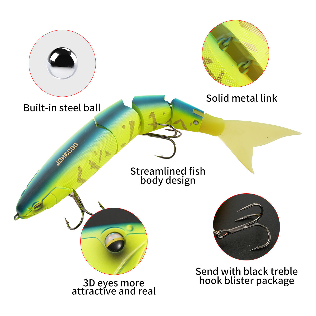 Рыболовная приманка Johncoo, 2 – обзор и цена Fishing Lure Topwater